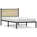  Sengeramme i metall uten madrass sonoma eik 100x190 cm 8721102952975