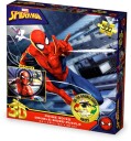 Marvel SpiderMan SpiderVerse Trio Web Shooting 500pc 24x18 in 3D/2D DoubleSided Puzzle