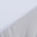 vidaXL Elastisk bordduk med skjørt 2 stk 120x60,5x74 cm hvit