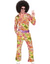 Blomstrete Hippie Kostymebukse til Herre   XX Large