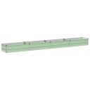 vidaXL Hevet Hagebed Pastellgrønn 320 x 40 x 24 cm kaldvalset stål