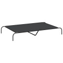 Vidaxl Forhøyet Hundeseng Svart 150X90X20 cm Oxfordstoff Og Stål