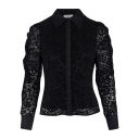 Corinne Blouse Black Xl Lace Shirt