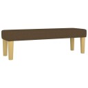 vidaXL Benk Mørk Brun 100x30x30 cm Stoff