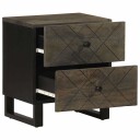  Nattbord svart 40x33x46 cm heltre mango 8721158447753
