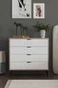 Olyros kommode 90 cm   Hvit