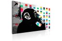 Tavle Banksy The Thinker Monkey 90X60 Artgeist sp. z o. o.