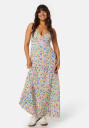 ONLY Onlnova Life Lux Ada Dress Cloud Dancer AOP:MULTI COLOUR S