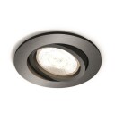PHILIPS SHELLBARK INNFELT 1X4,5W SPOTLYS GRÅ 5020199P0