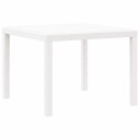 Hagebord Hvit 100x100x73 cm Poly Rattan