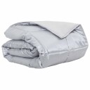vidaXL Sommerdyne sølv 155 x 220 cm Sateng og mikrofiber