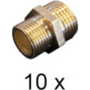 3/8" til 1/2" bruddnippel. Pakke med 10 stk.