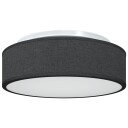 Taklampe Svart 38 X 13.5cm Stoff