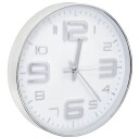 vidaXL Veggklokke 30 cm sølv
