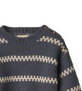 Wheat Jacquard Pullover Harlow   Navy   92