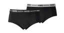 Puma Truser 2P Iconic Mini Shorts Svart Medium Dame
