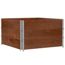 Plantekasse brun 100x100 cm heltre furu