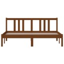 vidaXL Sengeramme honningbrun heltre 150x200 cm 5FT King Size