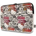 Hello Kitty 14" PU-etui med Metallogo Beige Mobildeksel