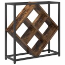 vidaXL Vinhylle Røkt eik 51 x 18 x 52,5 cm Konstruert tre