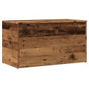  Oppbevaringskiste gammelt tre 84x42x46 cm konstruert tre