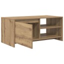 vidaXL Sofabord Artisan eik 102 x 50 x 45 cm Konstruert tre
