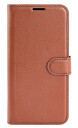 INCOVER iPhone 14 PU Litchi Skinn Flip Deksel med Lommebok og Stativfunksjon - Brun