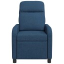 vidaXL Recliner Blå Stoff