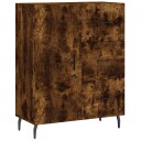 vidaXL Skjenk røkt eik 69,5x34x90 cm konstruert tre