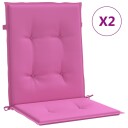 vidaXL Ryggputer 2 stk. Oxford Stoff Rosa
