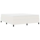  Box Spring Seng med madrass Cream Super King Kordfløyelstoff