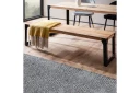 Spisestuebenk Wohnling massivt tre industriell stil med metallbein 160 cm   160 cm
