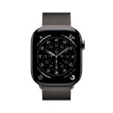 Apple Watch Series 11 GPS + Cellular 46mm Slate Titanium Case with Slate Milanese Loop   M/L