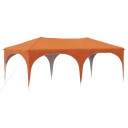 vidaXL Pop up Festtelt 575 x 288 x 245 cm Oransje Oxford Stoff
