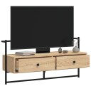vidaXL TV-benk veggmontert sonoma eik 100,5x30x51 cm konstruert tre