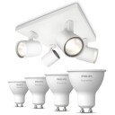 Philips Hue Runner spotter i tak 4 White pærer