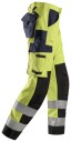 Snickers Workwear 6364 ProtecWork Arbeidsbukse varsel, gul/marineblå 50, Klær