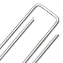  Jordplugger U-formet 50 stk 20x4 cm galvanisert stål