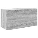 vidaXL Veggskap til baderom grå sonoma 60x25x30 cm konstruert tre
