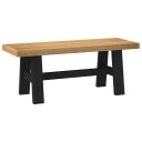 vidaXL Spisebenk NOAIN 120 x 41 x 45 cm Massiv furu Naturlig