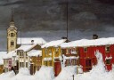 Gate i Røros By Harald Sohlberg Poster Plakat Plakat / 21x30cm