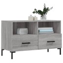 vidaXL TV-benk grå sonoma 80x36x50 cm konstruert tre