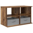  TV stativ med skuff Gammelt tre 79 x 40 x 48 cm