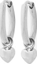 Edblad   Øreringer Barley Petite Hoops Steel   Sølv