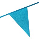 Globos Europe Vimpelgirlander Glitter Lyseblå 6231