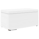 vidaXL Håndverk Hvit 81 x 41 x 40 cm Kunstlær og konstruert tre