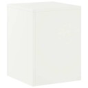 vidaXL Planteholder Hvit 30 x 30 x 40 cm Stål