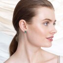 Lily and Rose Miss Sofia earrings   Emerald / Black diamond
