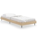 vidaXL Sengeramme sonoma eik 75x190 cm konstruert tre