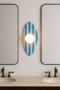 Thyrosel vegglampe 10 cm - Beige, Hvit, Blå